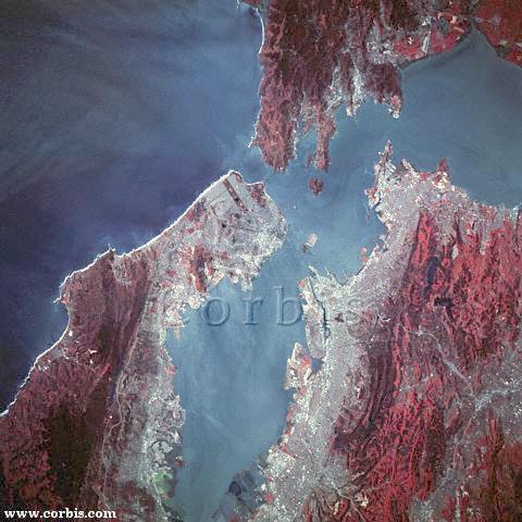  Luftaufnahme der Bay Area um San Francisco. Quelle: Corbis Datenbank 