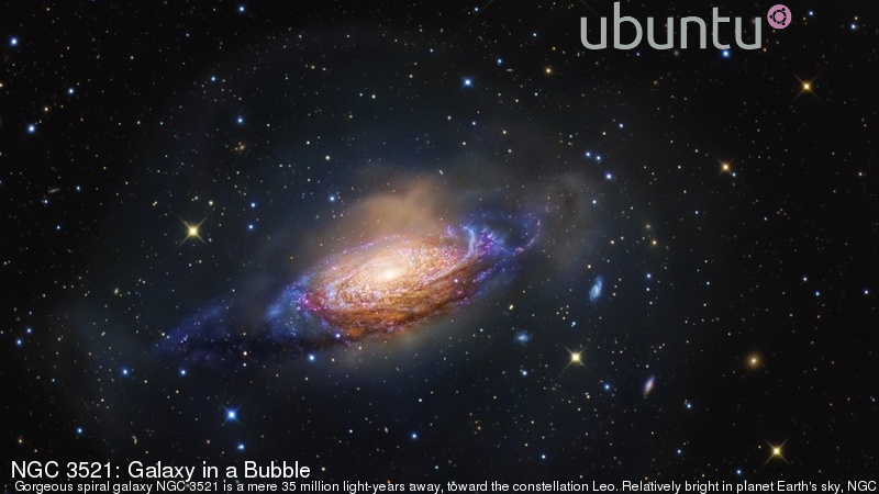 NGC 3521: Galaxy in a Bubble