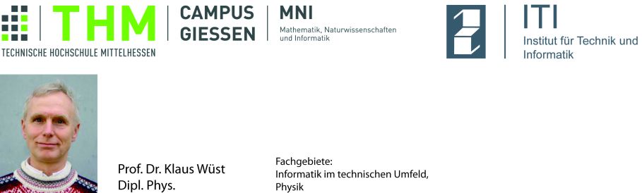 Logos und Foto von
      Prof. Wuest